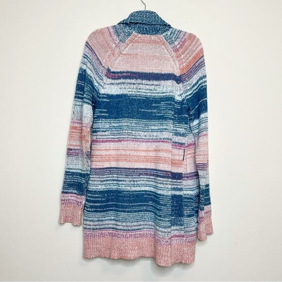 Sundance Hayden Silk Blend Open Front Long Knit Sweater Cardigan Large Petite - Picture 5 of 12